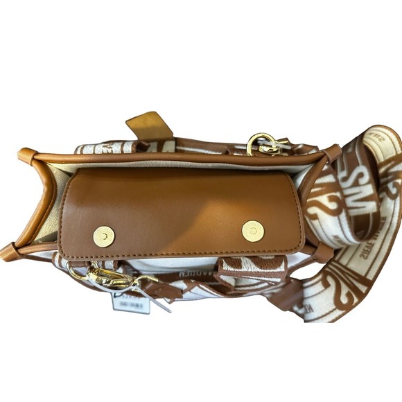 Steve Madden BWEBBER Satchel Crossbody Bag With AirPod Case Brown Tan Tik Tok - Picture 11 of 16